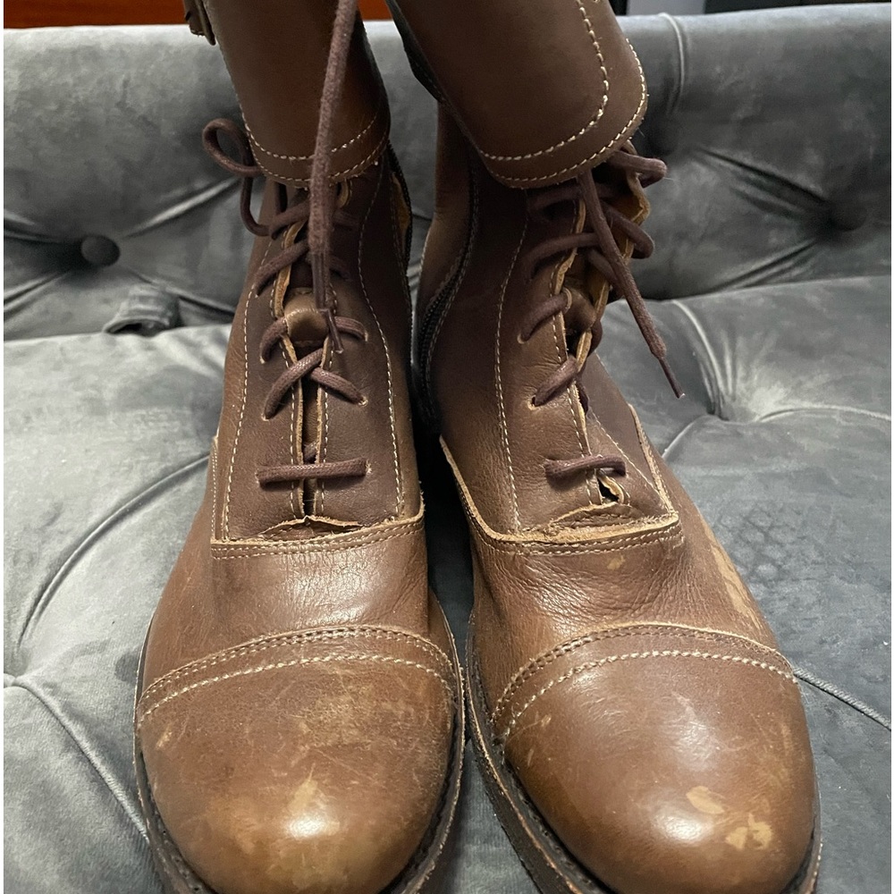 Frye combat style boots size 7.5B